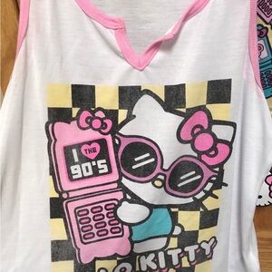 HELLO KITTY ADULT PAJAMA SET, NWT.